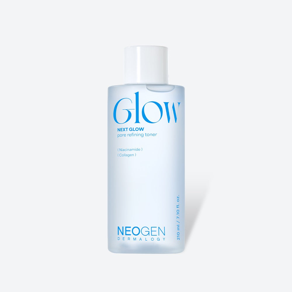 Image of NEOGEN Next Glow Pore Refining Toner 210ml bottle with blue and white label.