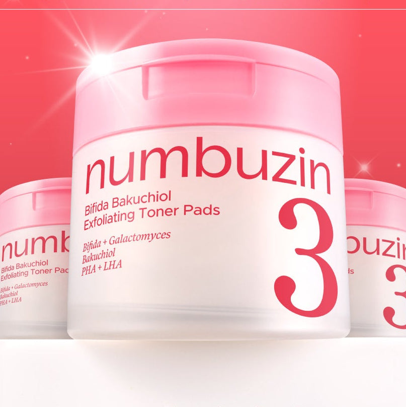 Numbuzin No.3 Bifida Bakuchiol Exfoliating Toner Pads