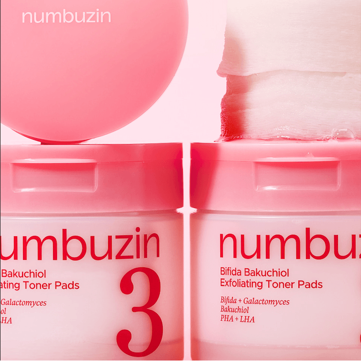 Numbuzin No.3 Bifida Bakuchiol Exfoliating Toner Pads