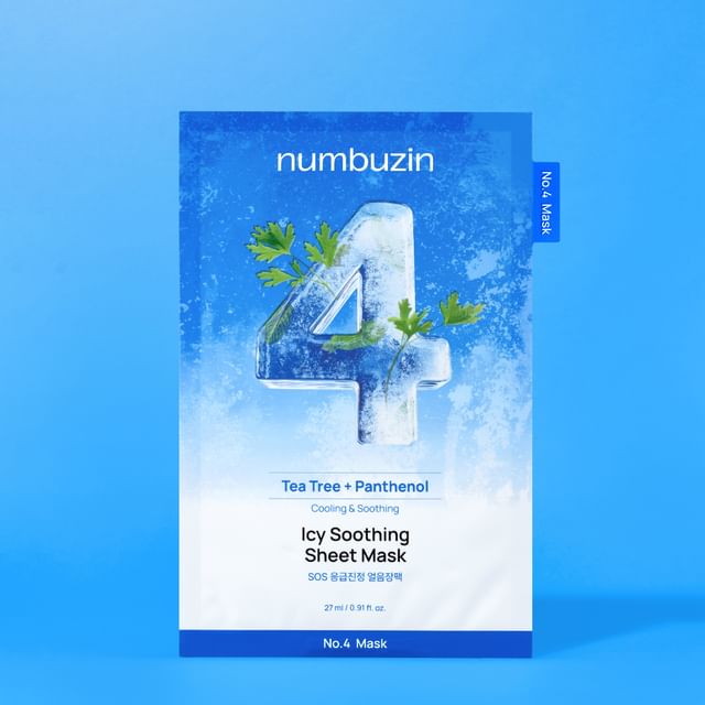 Numbuzin No.4 Icy Soothing Sheet Mask 27ml