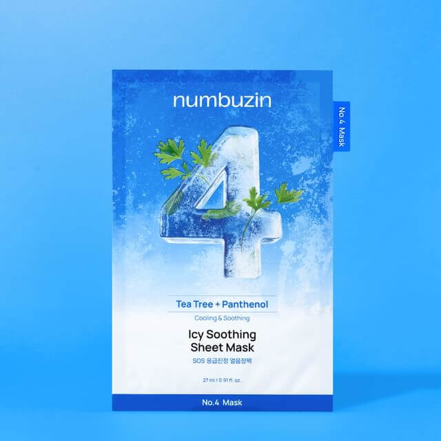 Numbuzin No.4 Icy Soothing Sheet Mask 27ml