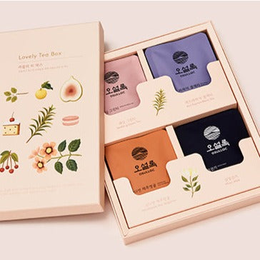 OSULLOC Lovely Tea Box Set featuring assorted tea flavors with beautiful packaging design.