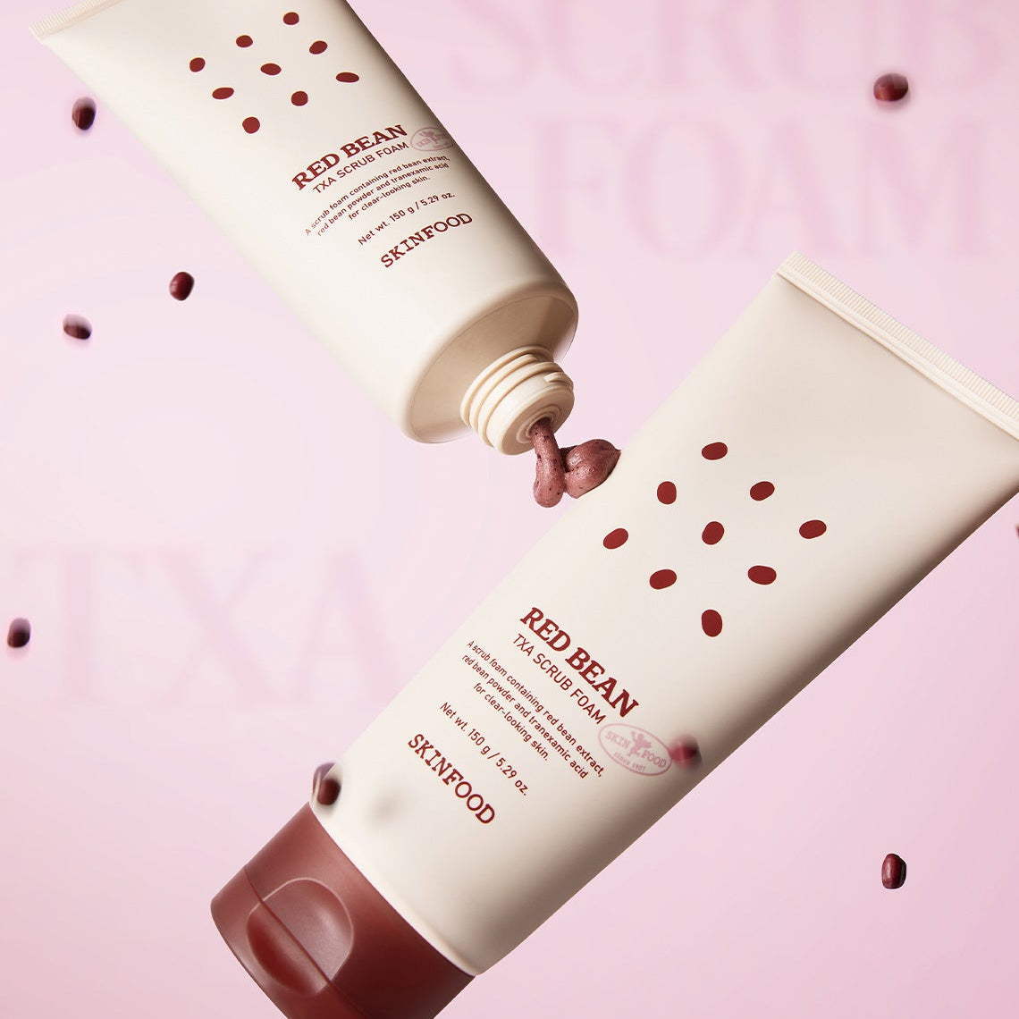 Skinfood Red Bean Tranexamic Acid Scrub Foam 150g
