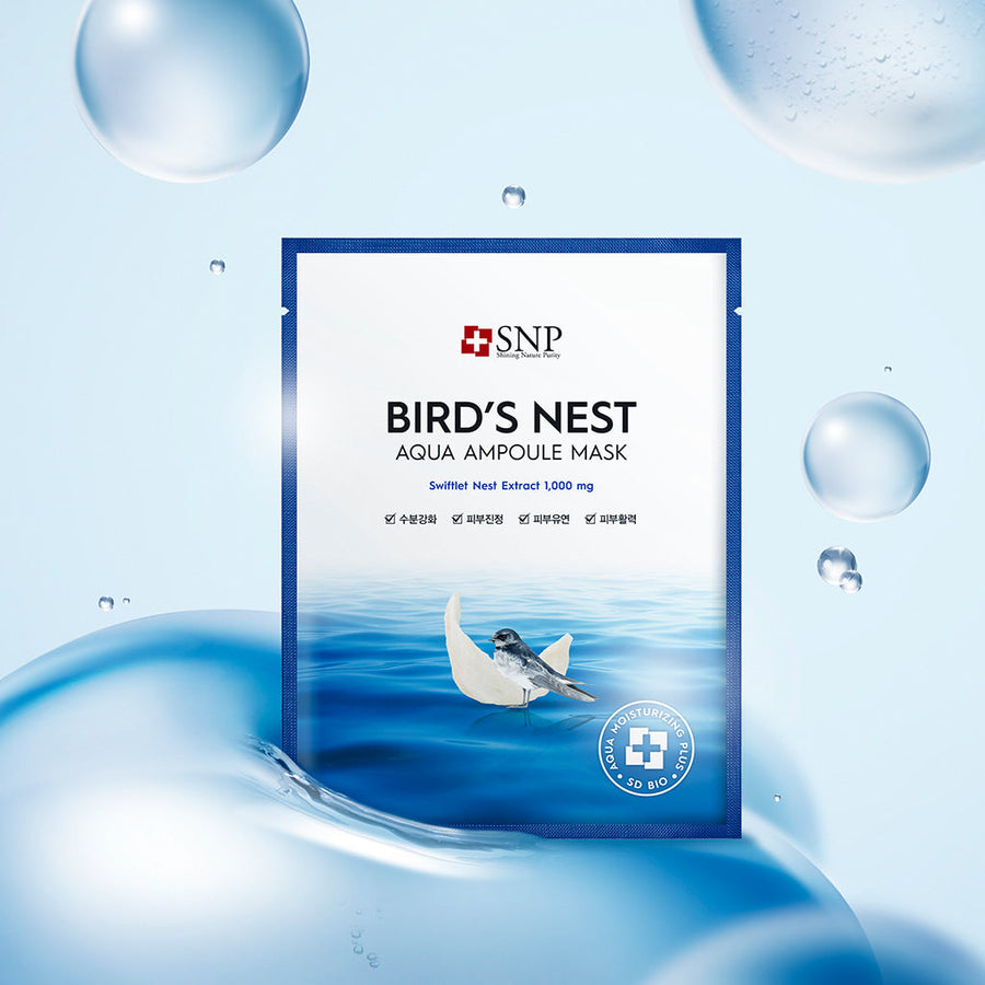 Snp ビューティー バードズネスト アクア アンプルマスク 25ml×10枚