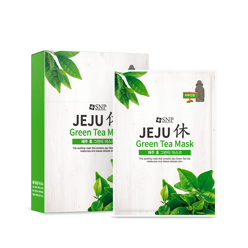 Snp Beauty Jeju Rest Green Tea Mask 22ml*10ea