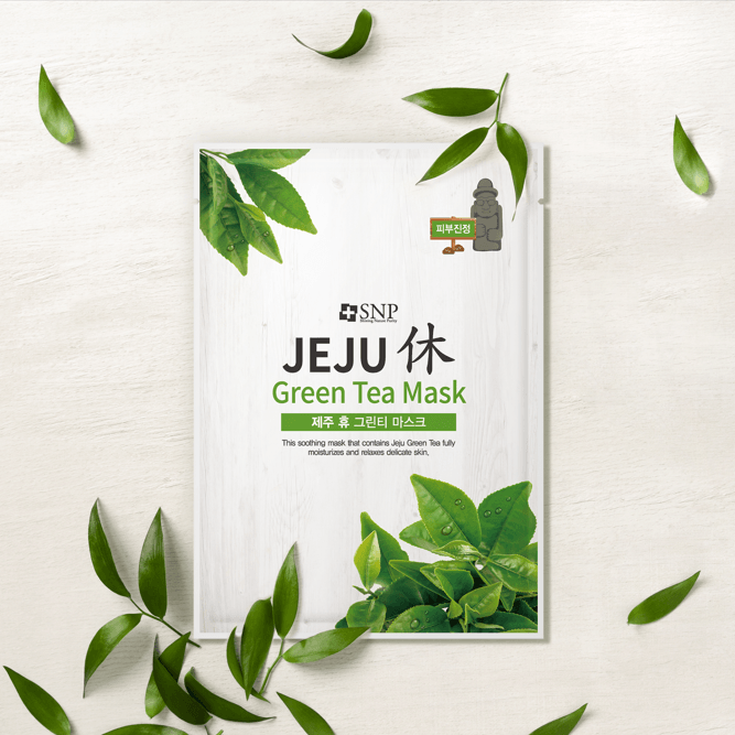 Snp Beauty Jeju Rest Green Tea Mask 22ml*10ea