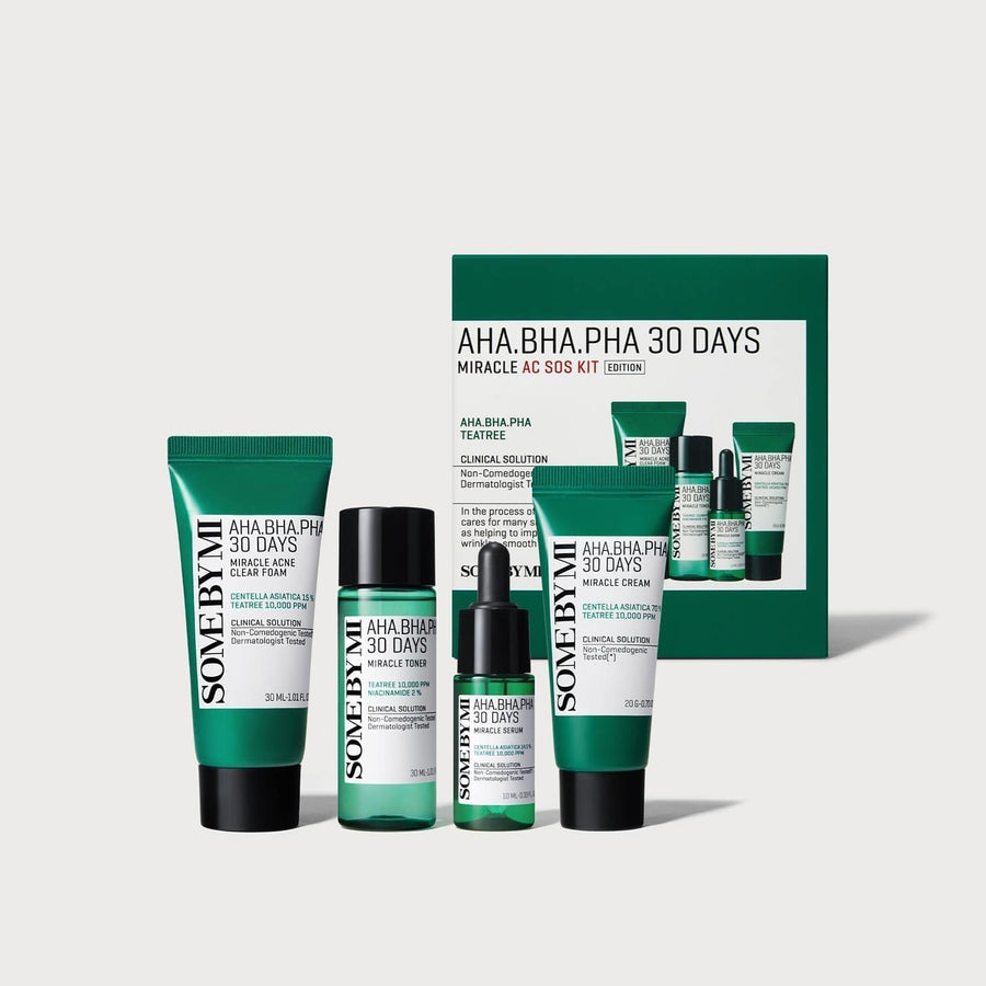 サムバイミー AHA・BHA・PHA ミラクルアクネ SOSキット(フォーム+トナー+セラム+クリーム)