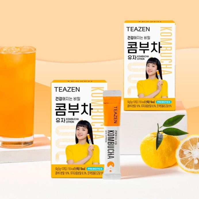 Teazen Kombucha Yuja Citron 10 Sticks