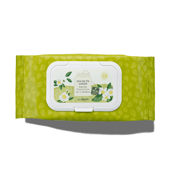 The Saem Healing Tea Garden Green Tea Cleansing Tissue x60