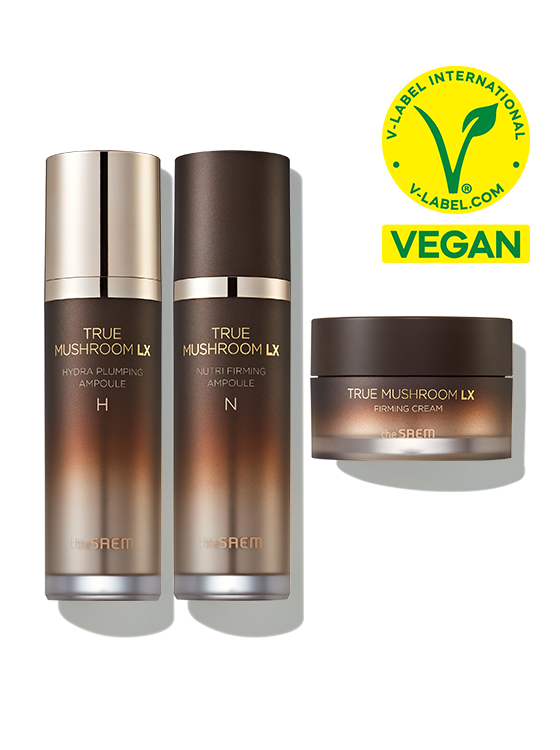 The Saem True Mushroom Lx Firming Pro Ampoule Set (2xAmpoule+Cream)