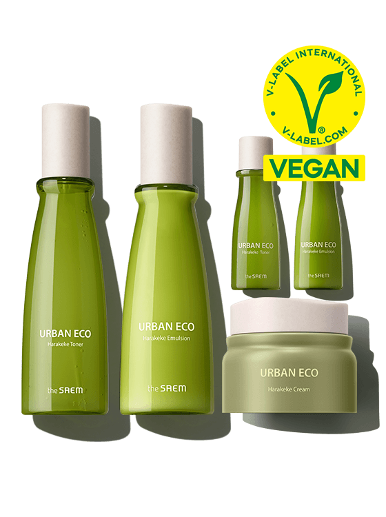 The Saem Urban Eco Harakeke Skincare 3 Set (Toner+Emulsion+Cream)