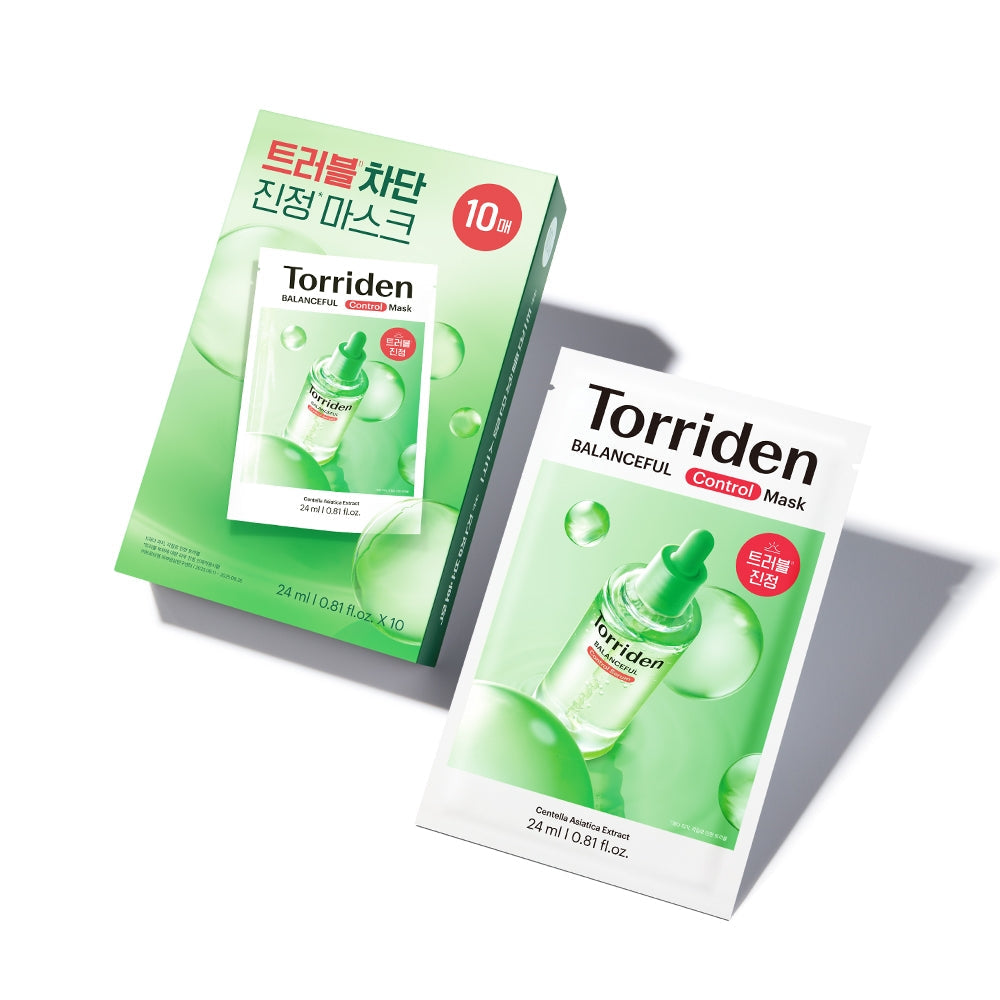 Torriden Balanced Cica Control Mask 24ml X 10 Sheets
