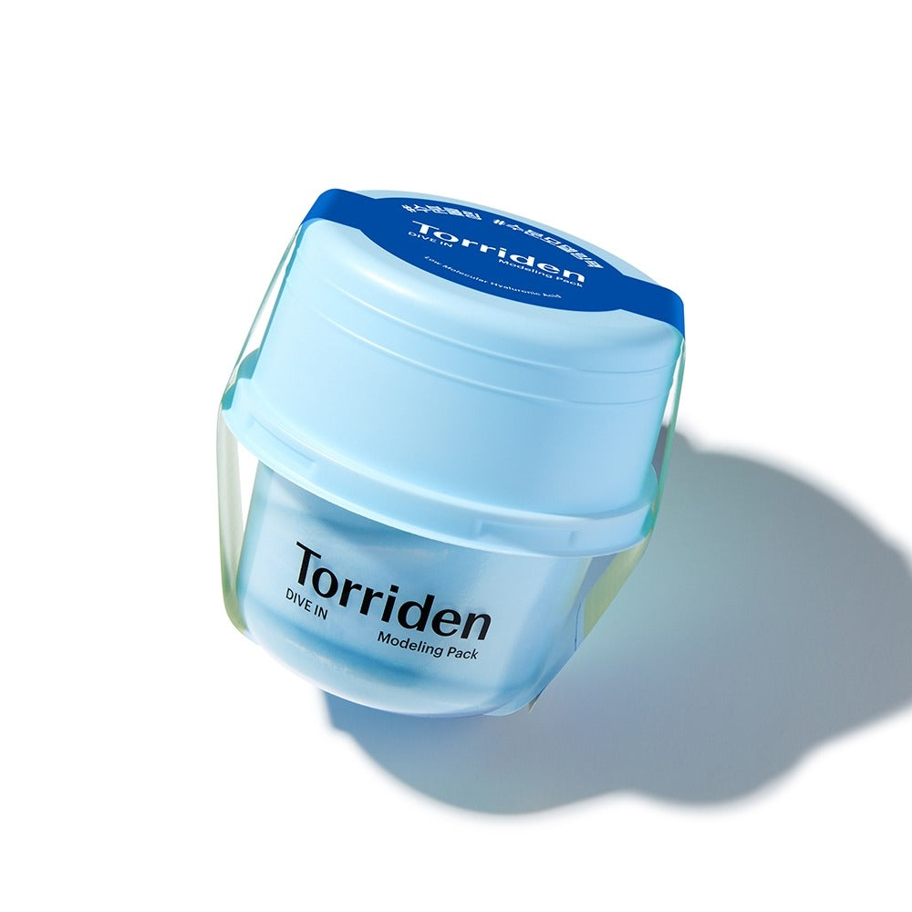 TORRIDEN Dive In Low olecular Hyaluronic Acid Modeling Pack in blue container