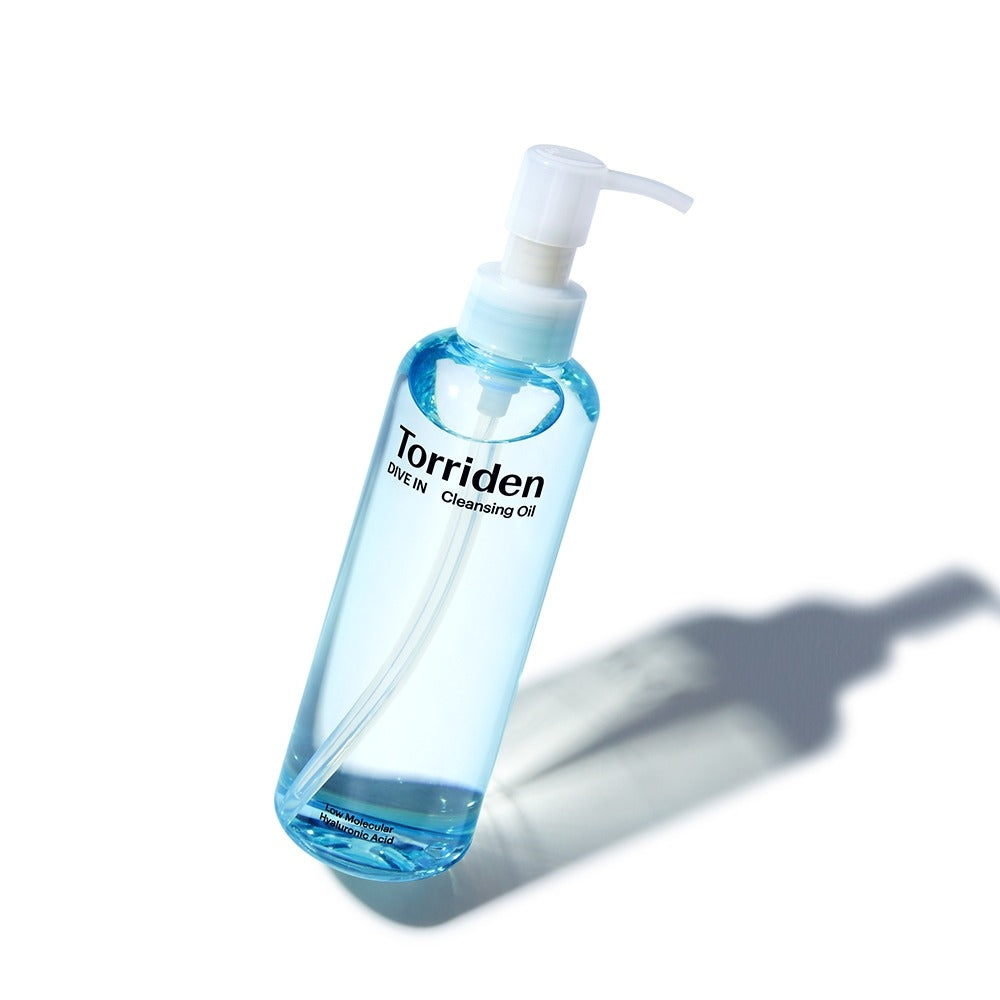 TORRIDEN Dive in Low Molecular Hyaluronic Acid Cleansing Oil 200ml bottle with pump dispenser