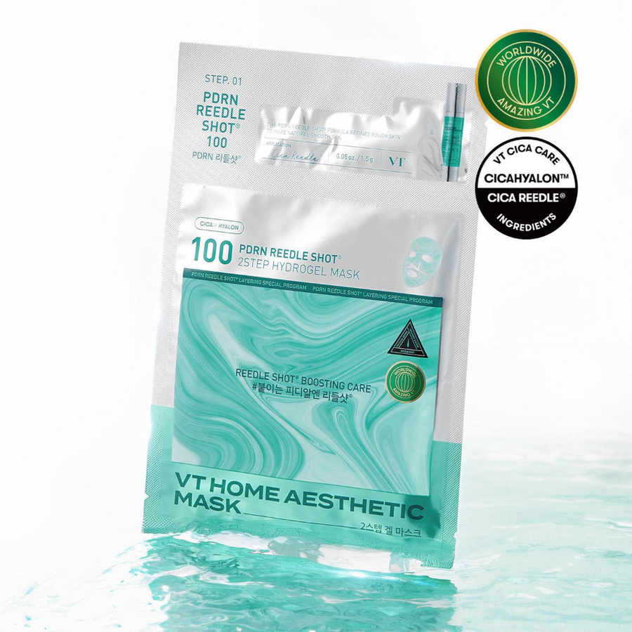 Vt Cosmetic Riddle Shot 100 2 Step Hydrogel Mask 5 Sheets