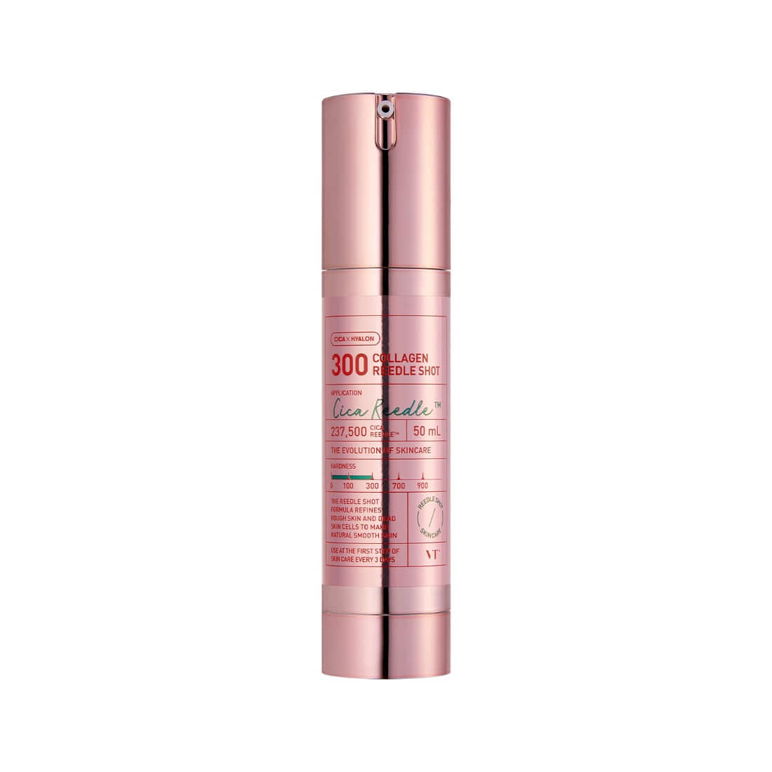 VT COSMETICS Collagen Reedle Shot® bottle in pink packaging, offering advanced skincare with collagen infusion.