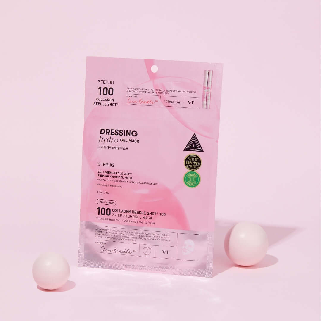Vt Cosmetics Collagen Riddle Shot 100 2-Step Hydrogel Mask (4 Sheets)