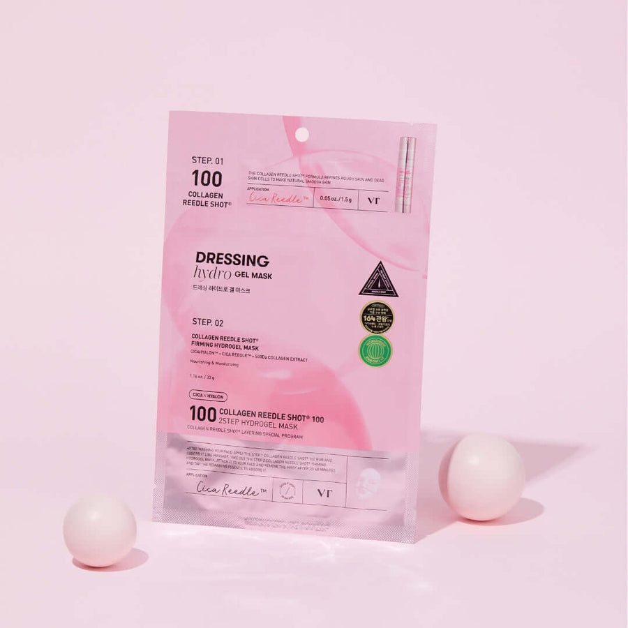 Vt Cosmetics Collagen Riddle Shot 100 2-Step Hydrogel Mask (4 Sheets)