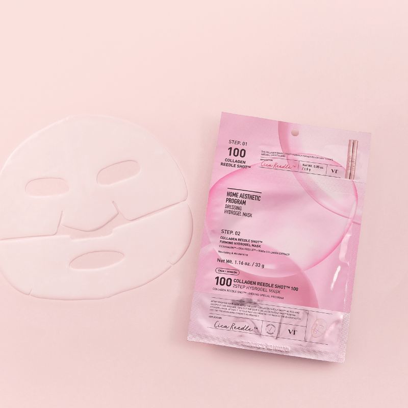 Vt Cosmetics Collagen Riddle Shot 100 2-Step Hydrogel Mask (4 Sheets)