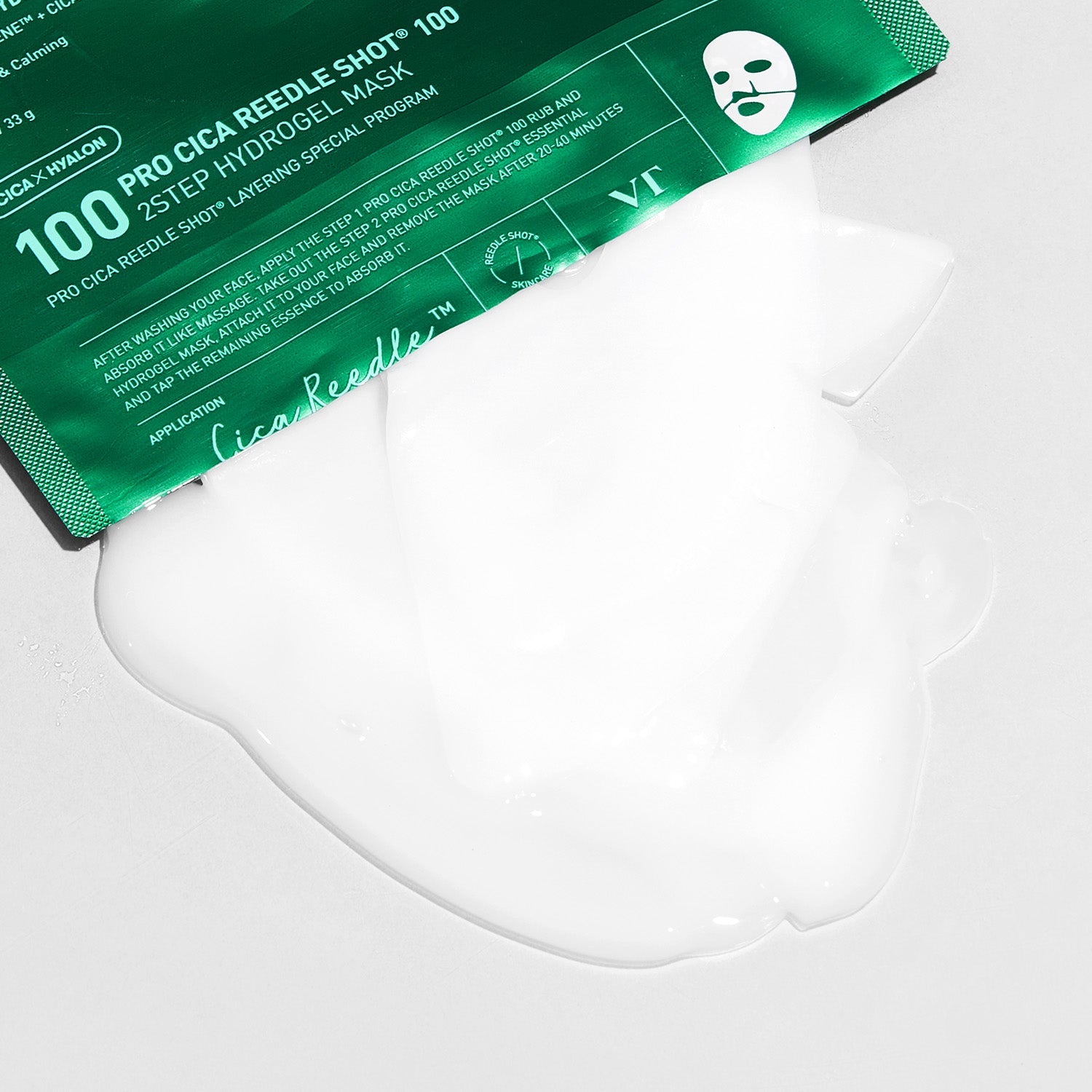 Vt Cosmetics Pro Cica Riddle Shot 100 2-Step Hydrogel Mask (4-pack)