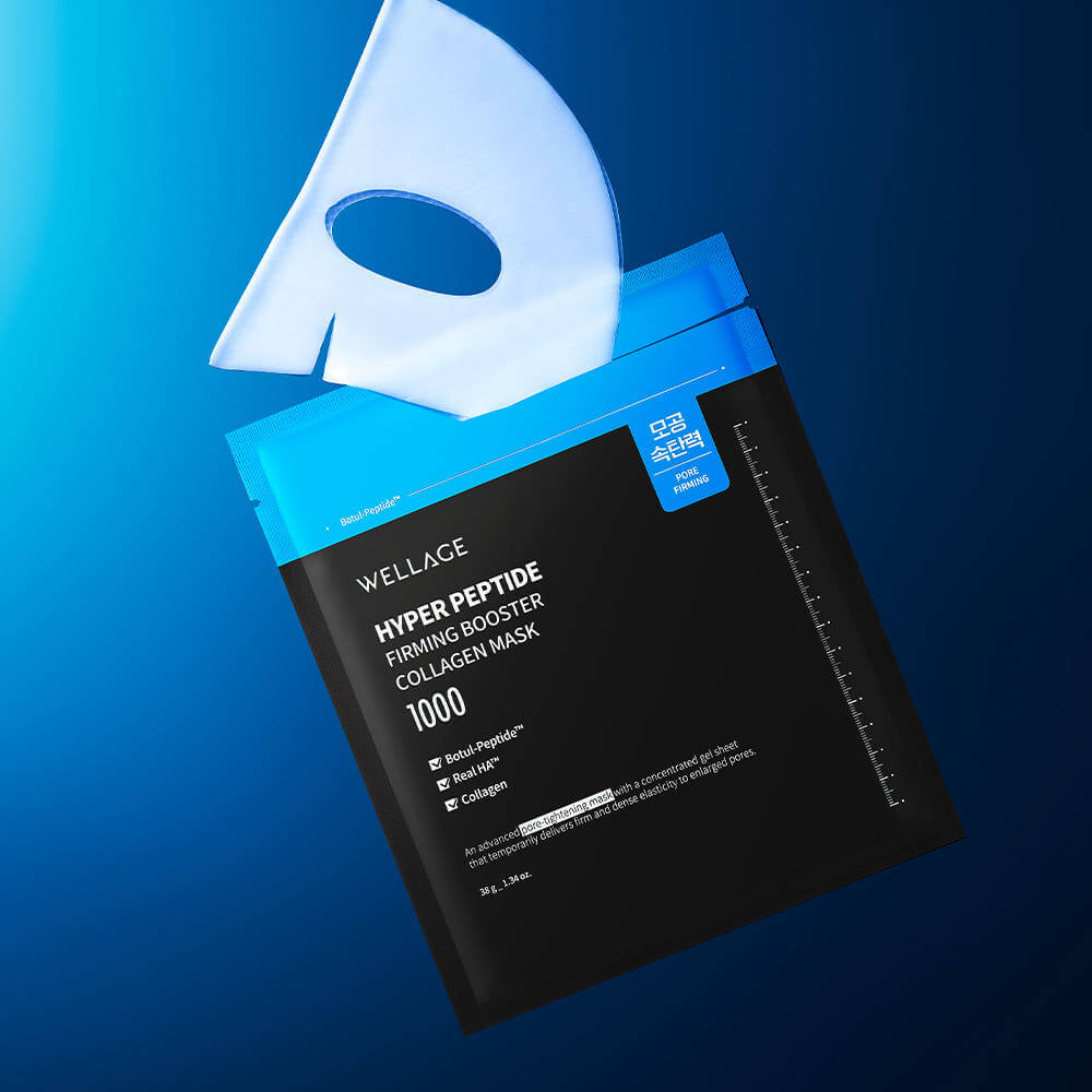 Wellage Hyper Peptide Firming Booster Collagen Mask 38g X 5 Sheets
