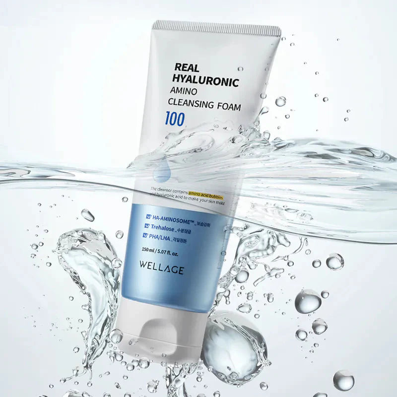 Wellage Real Hyaluronic Amino Cleansing Foam 150ml