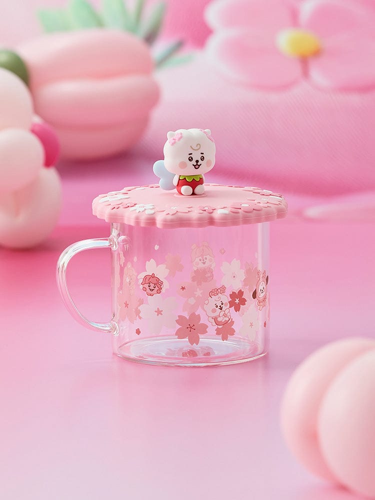 BT21 RJ BABY GLASS UP & LID (11oz) SPRING FAIRY
