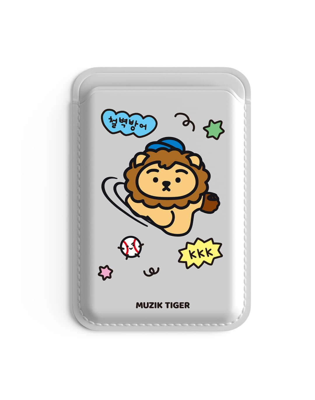 Muzik Tiger Baseball Stadium Lion Magsafe Leather Card Wallet 4 Types