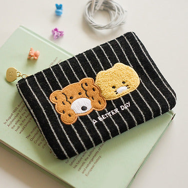 Kakao Friends - Frienday Pouch Black Chunsik