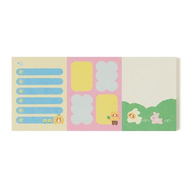 Kakao Friends - Friends Green 3ブロックメモ チュンシク ステーショナリー