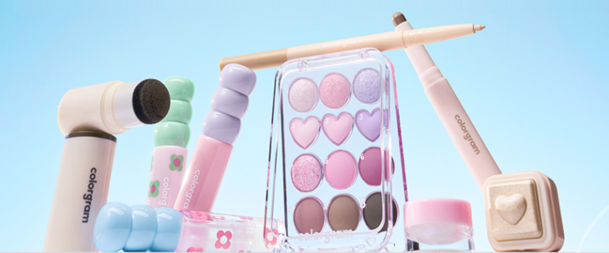 COLORGRAM: Unleashing Creativity and Expression in Korean Beauty makeup collection display