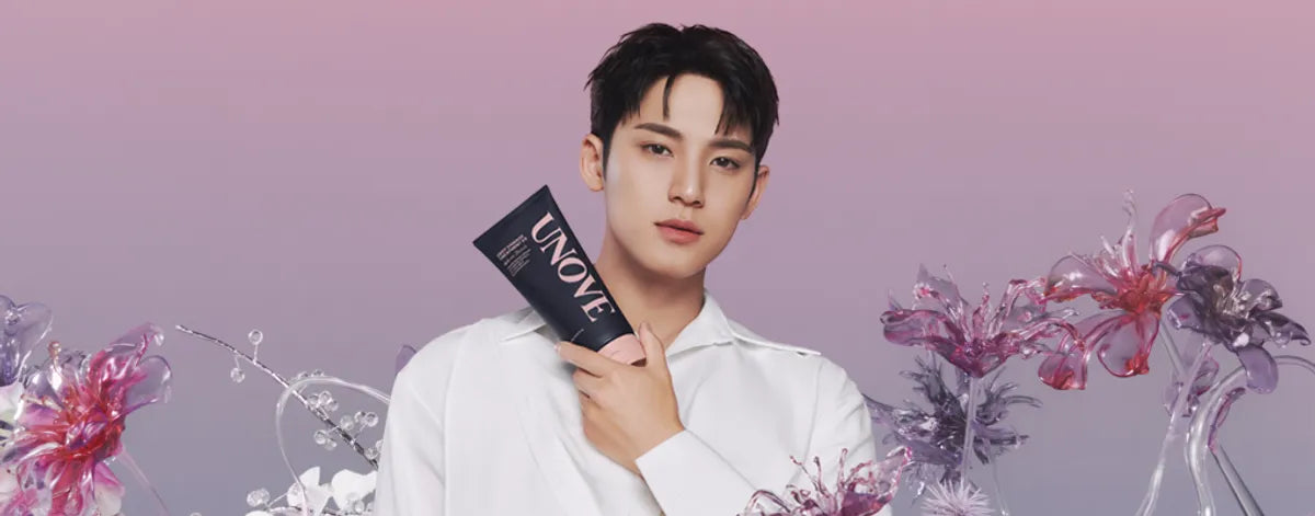 The Korean Hair Care Routine: The Secret to Healthy, Shiny Hair with Unove product and floral background