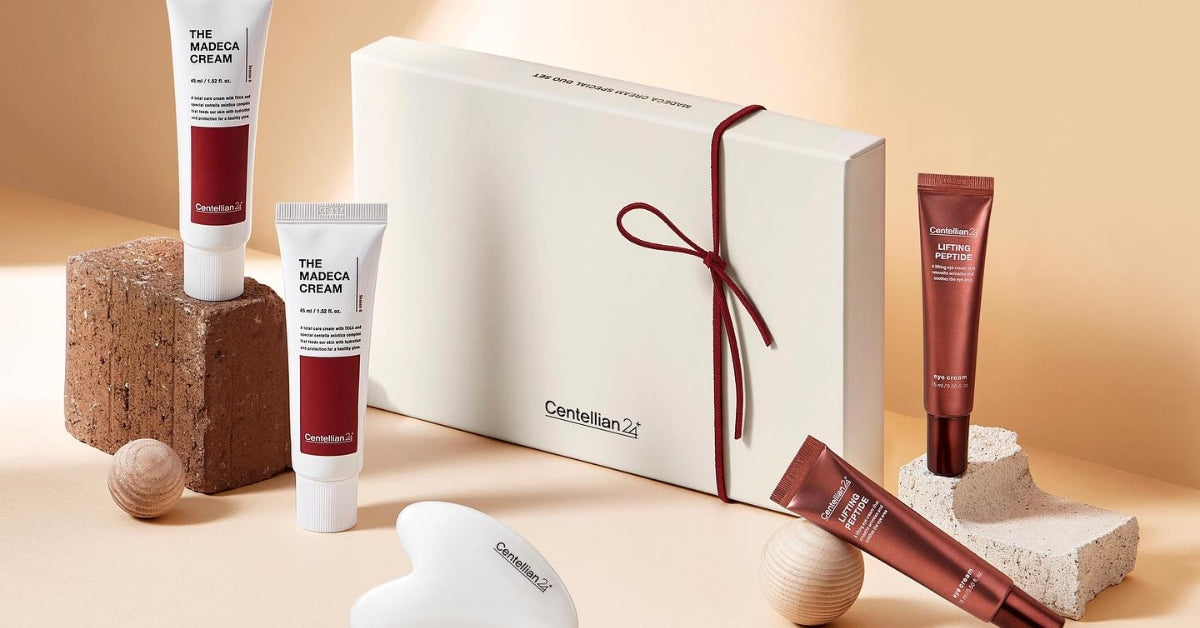 Centelian 24: Advanced Skincare for Radiant, Youthful Skin! complete skincare set with creams and serums.