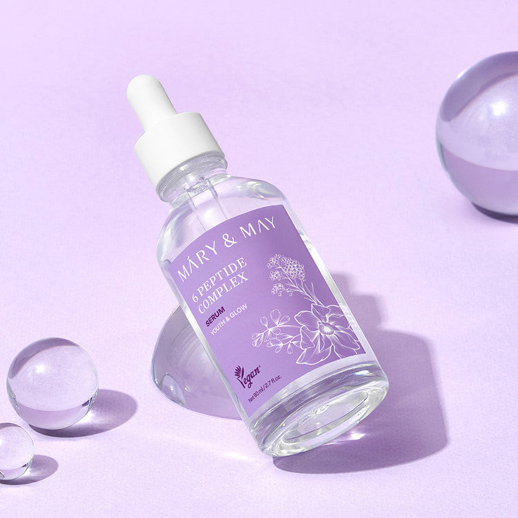 MARY&MAY 6 Peptide Complex Serum 80ml - Kool Seoul Korean K-Beauty