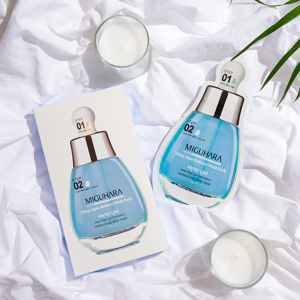 MIGUHARA 2Step Aqua Balance Mask - Kool Seoul Korean K-Beauty