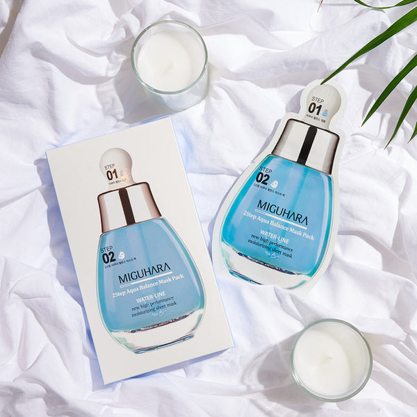 MIGUHARA 2Step Aqua Balance Mask - Kool Seoul Korean K-Beauty