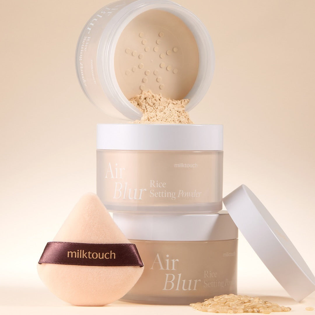 MILK TOUCH Air Blur Rice Setting Powder - Kool Seoul Korean K-Beauty