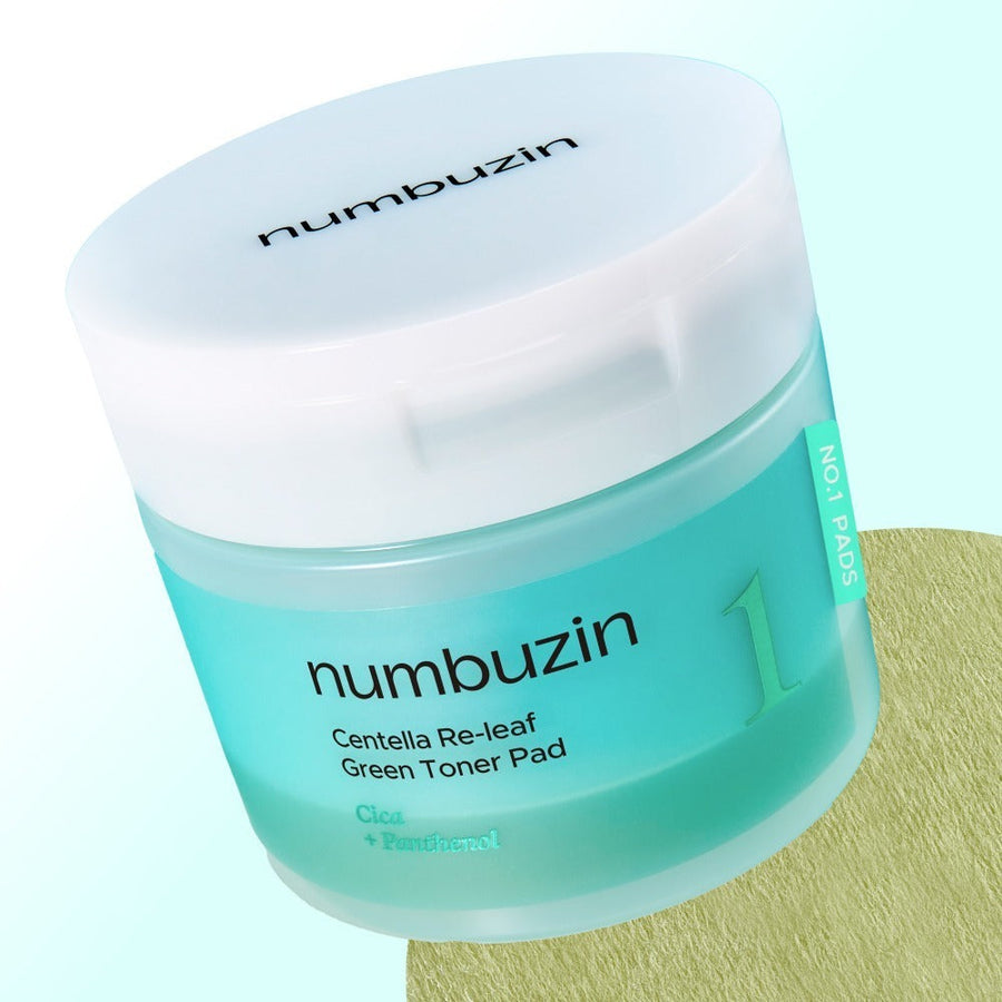 NUMBUZIN No.1 Centella Re-leaf Green Toner Pad 70 Sheets - Kool Seoul Korean K-Beauty
