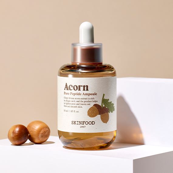 SKINFOOD Acorn Pore Peptide Ampoule 55ml - Kool Seoul Korean K-Beauty