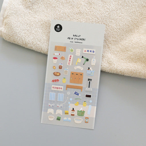 SUATELIER Bathhouse Stickers - Kool Seoul Korean K-Beauty