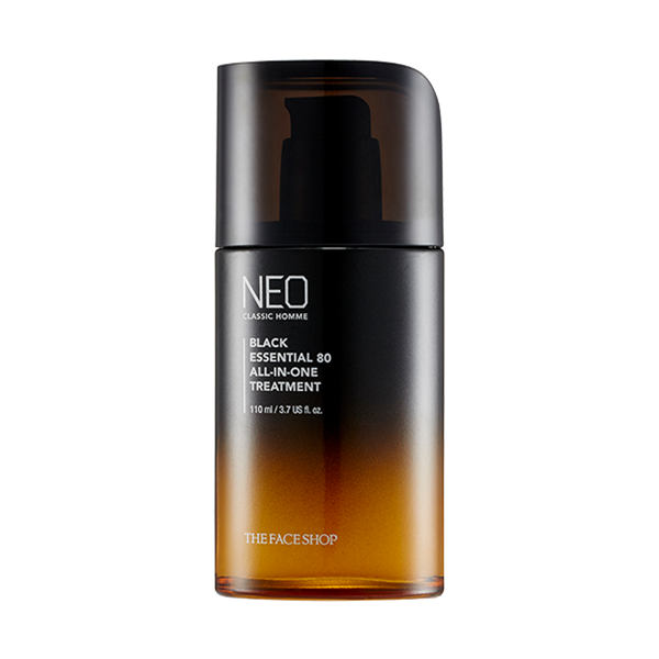 THE FACE SHOP Neo Classic Homme Black Essentail All-in-One Treatment 110ml - Kool Seoul Korean K-Beauty