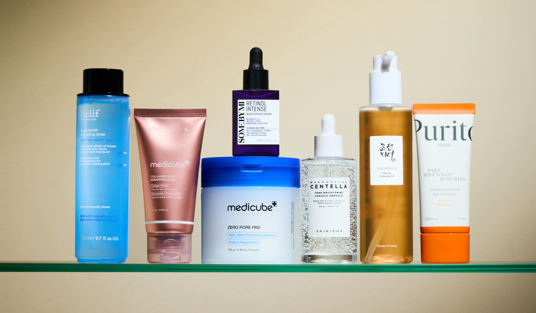 K-Beauty skincare products lineup from 'The Ultimate Guide to K-Beauty: Secrets, Trends, and Skincare Routines That Actually Work' article