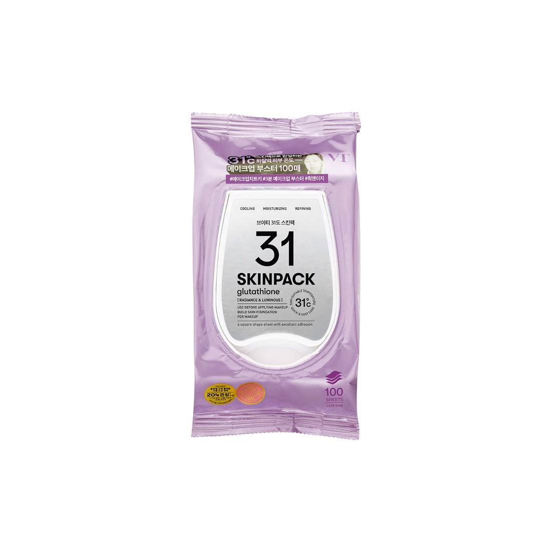 VT COSMETICS 31Â°C Skin Pack 100p 210g - Kool Seoul Korean K-Beauty