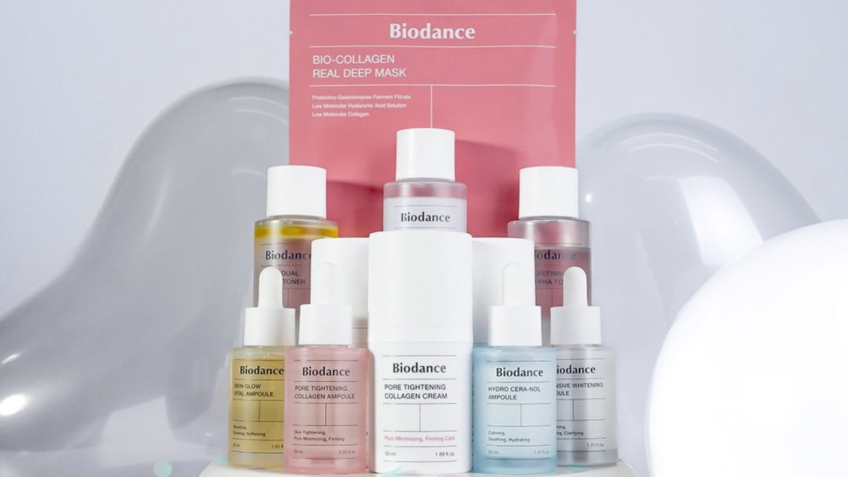 Exploring BIODANCE: A Korean Skincare Marvel and Its Star Products - showcasing a collection of Biodance skincare essentials.