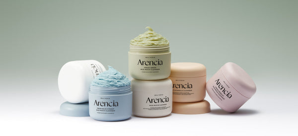 🌿 ARENCIA: The Fresh & Vegan Revolution in Korean Skincare products displayed with elegant packaging.