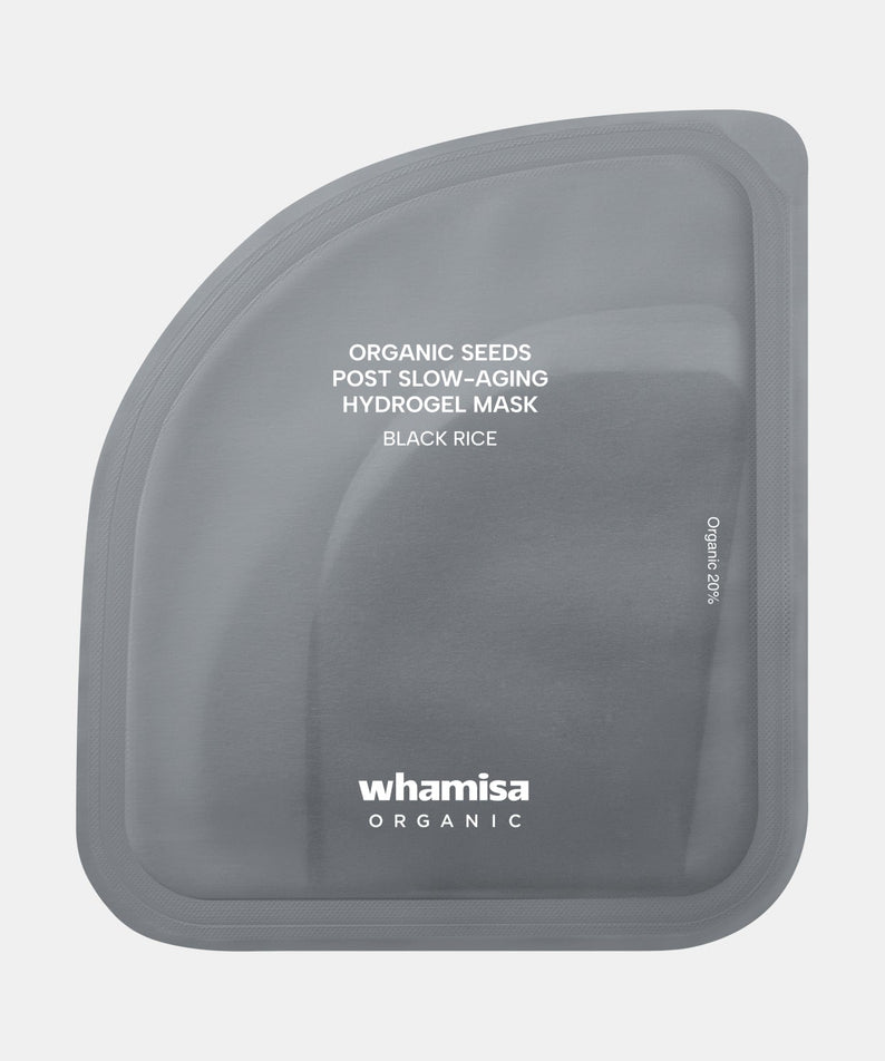 WHAMISA Organic Seeds Post Slow-Aging Hydrogel Mask Black Rice