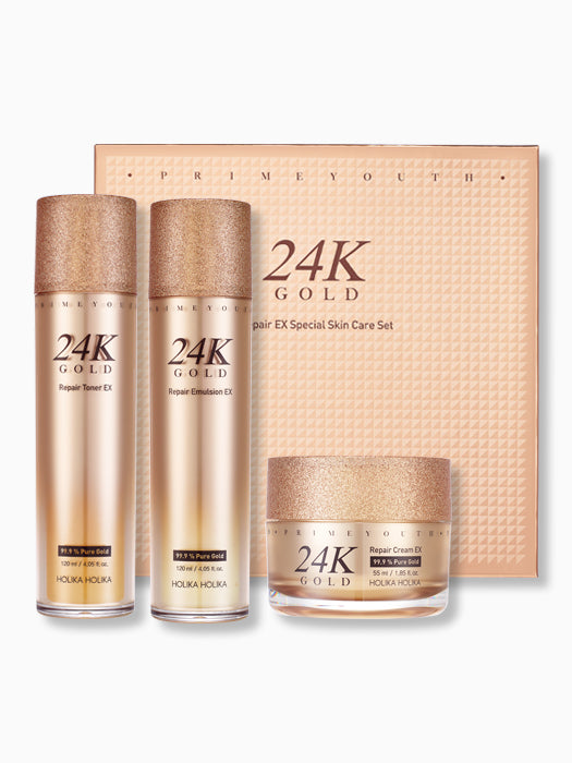 Holika Holika Prime Youth 24K Gold Repair EX Special Skincare Set