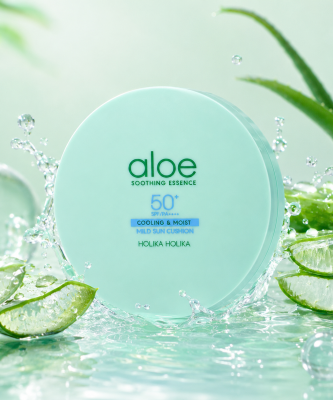 Holika Holika Aloe Mild Sun Cushion SPF50+ PA++++