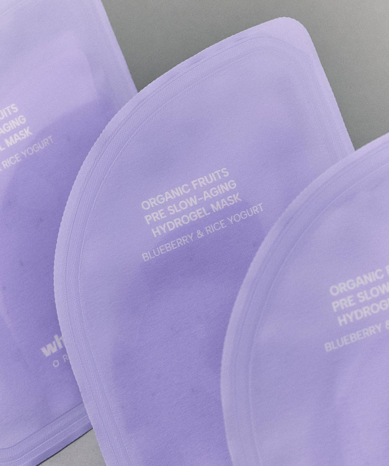 WHAMISA Organic Fruits Pre Slow-Aging Hydrogel Mask Blueberry & Rice Yogurt