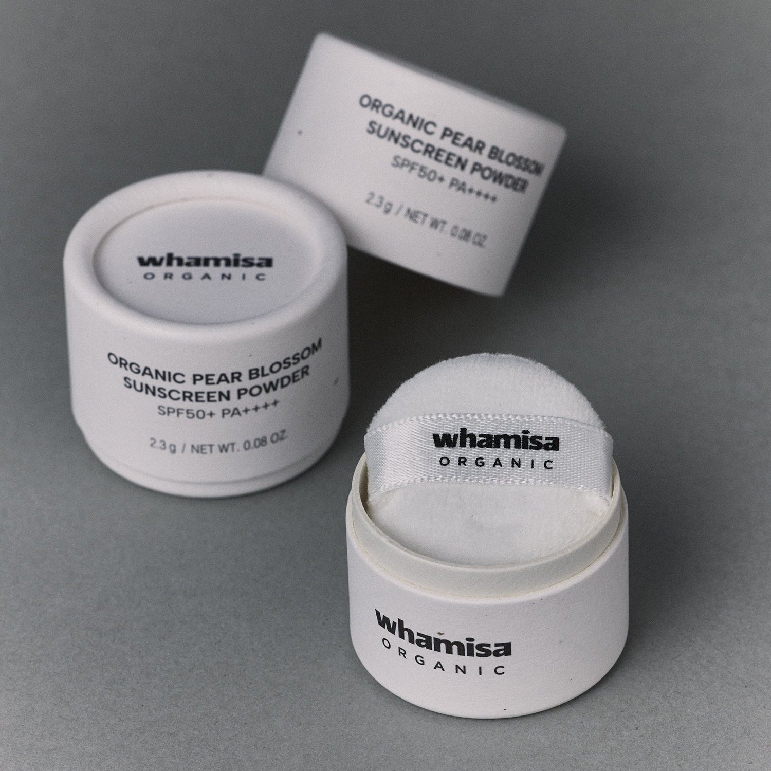 WHAMISA Organic Pear Blossom Sunscreen Powder